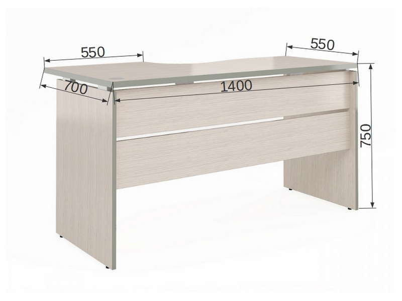 Офисная мебель VITA Угловой стол (левый) V - 1.4L