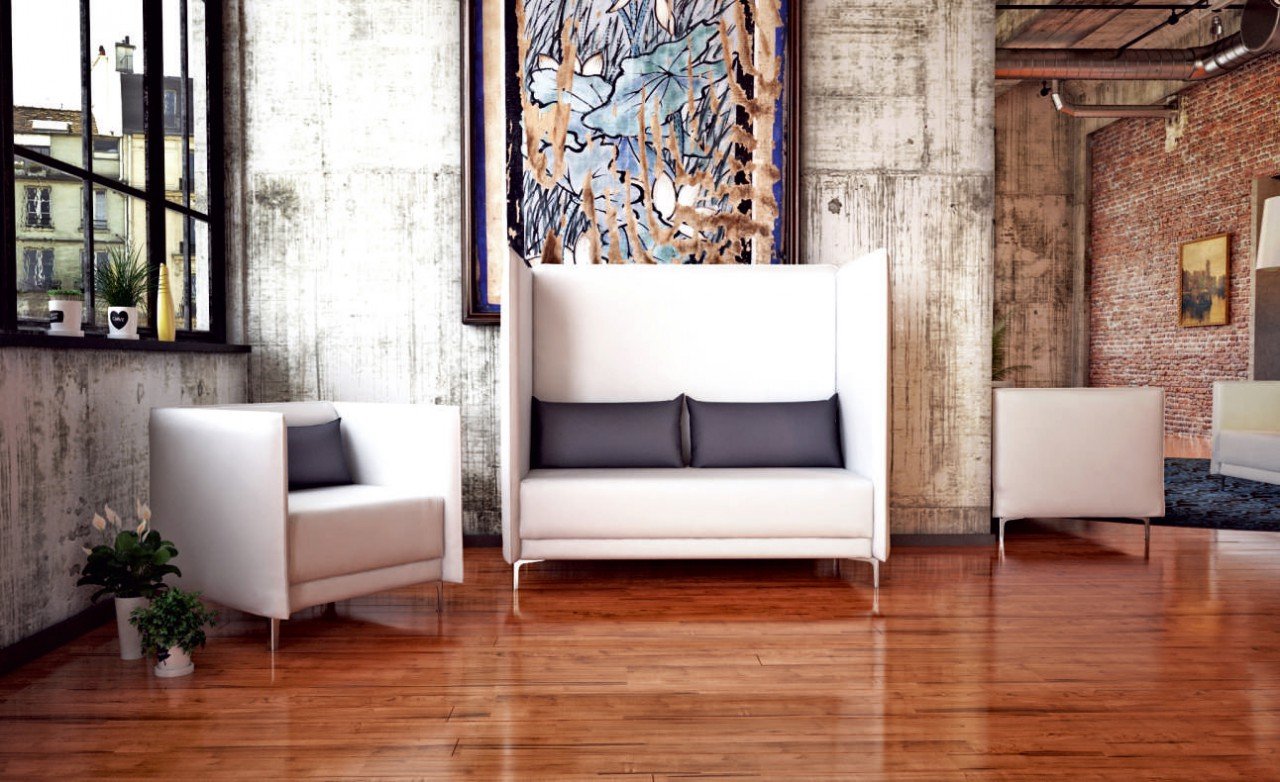 2-местный офисный диван Графит - вид 4